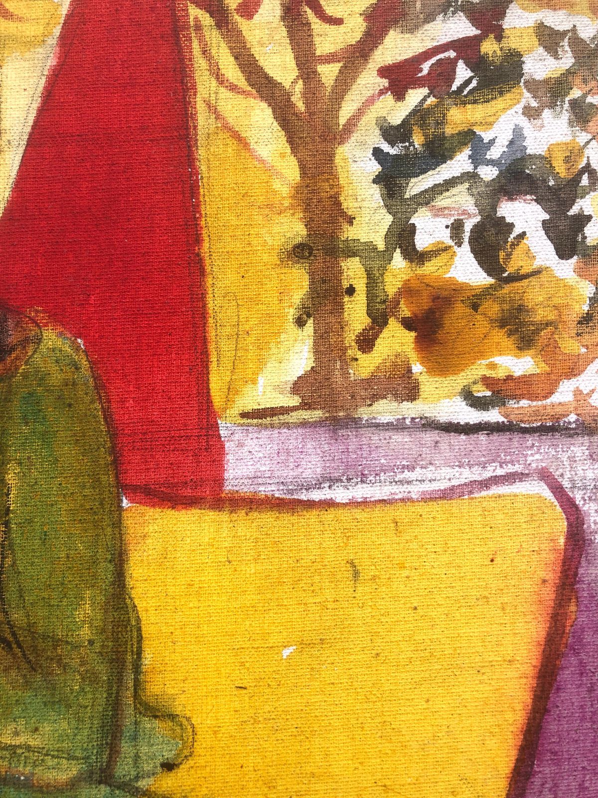 Jordi Curos Woman Posing Mixed Media Painting 1979 photo vinterior