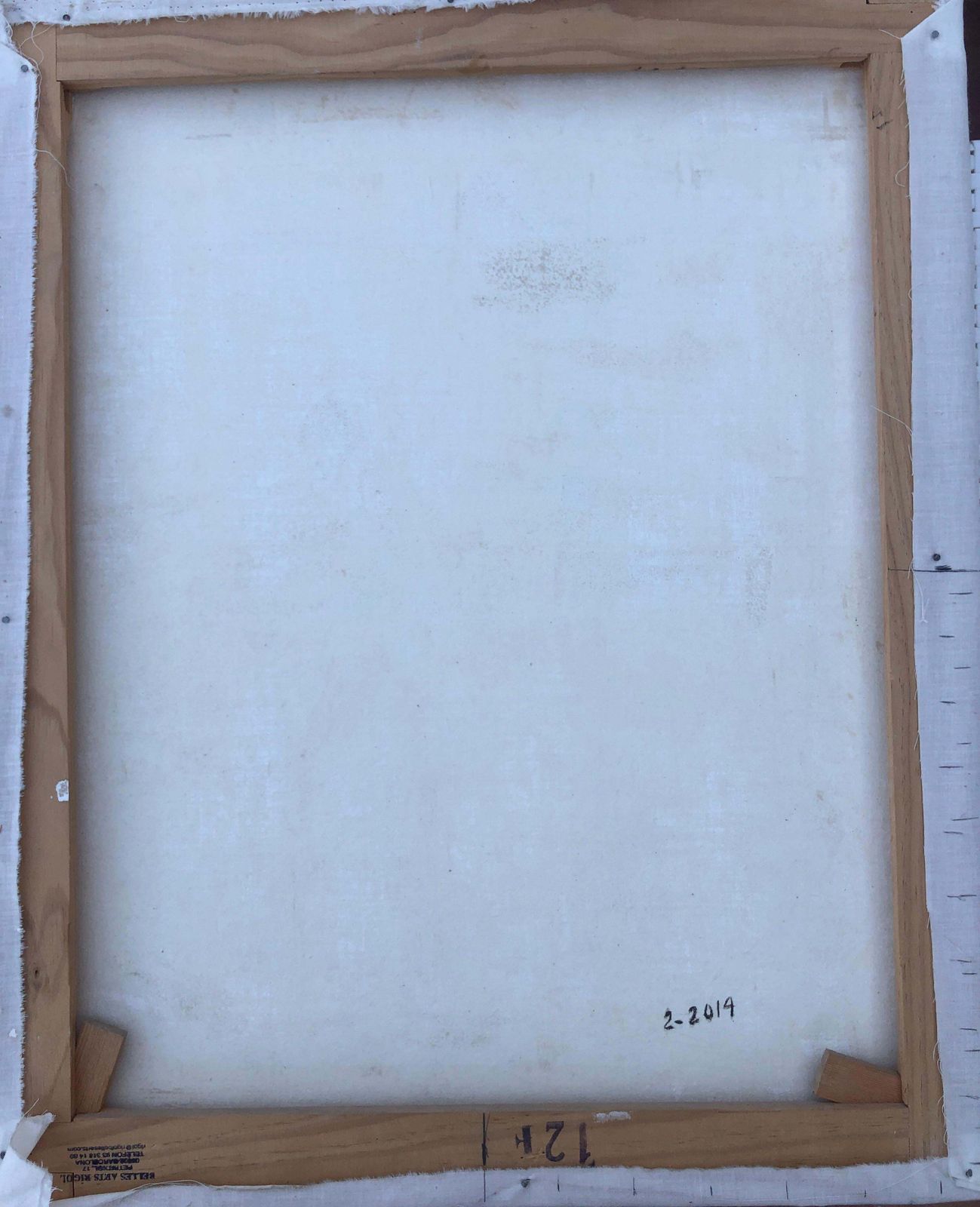 Onbekend Vissershaven Olieverf Op Doek Schilderij Zeegezicht Boten Europese Kunst 2014 photo vintage