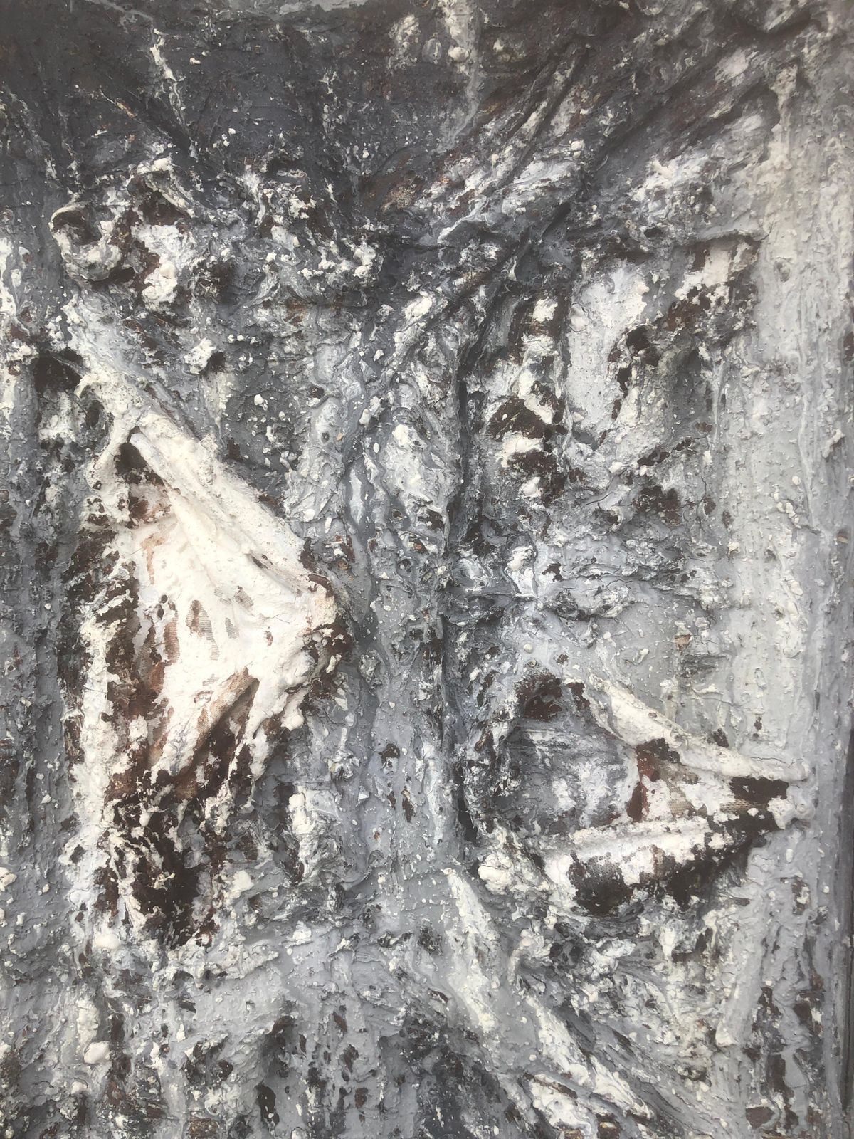 Jose Antonio Herrera Alcazar Material Abstract Oil And Collage Painting 2014 photo buy