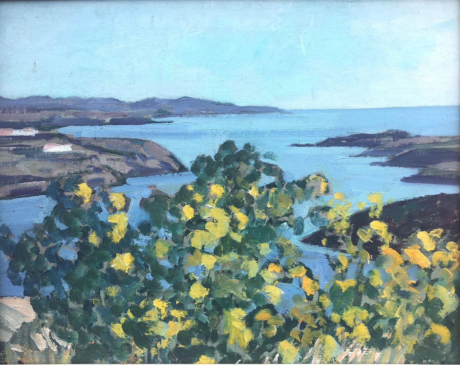 Rafael Duran Benet Costa Brava Oil Painting Spanish Seascape Mediterranean European Art C.1990