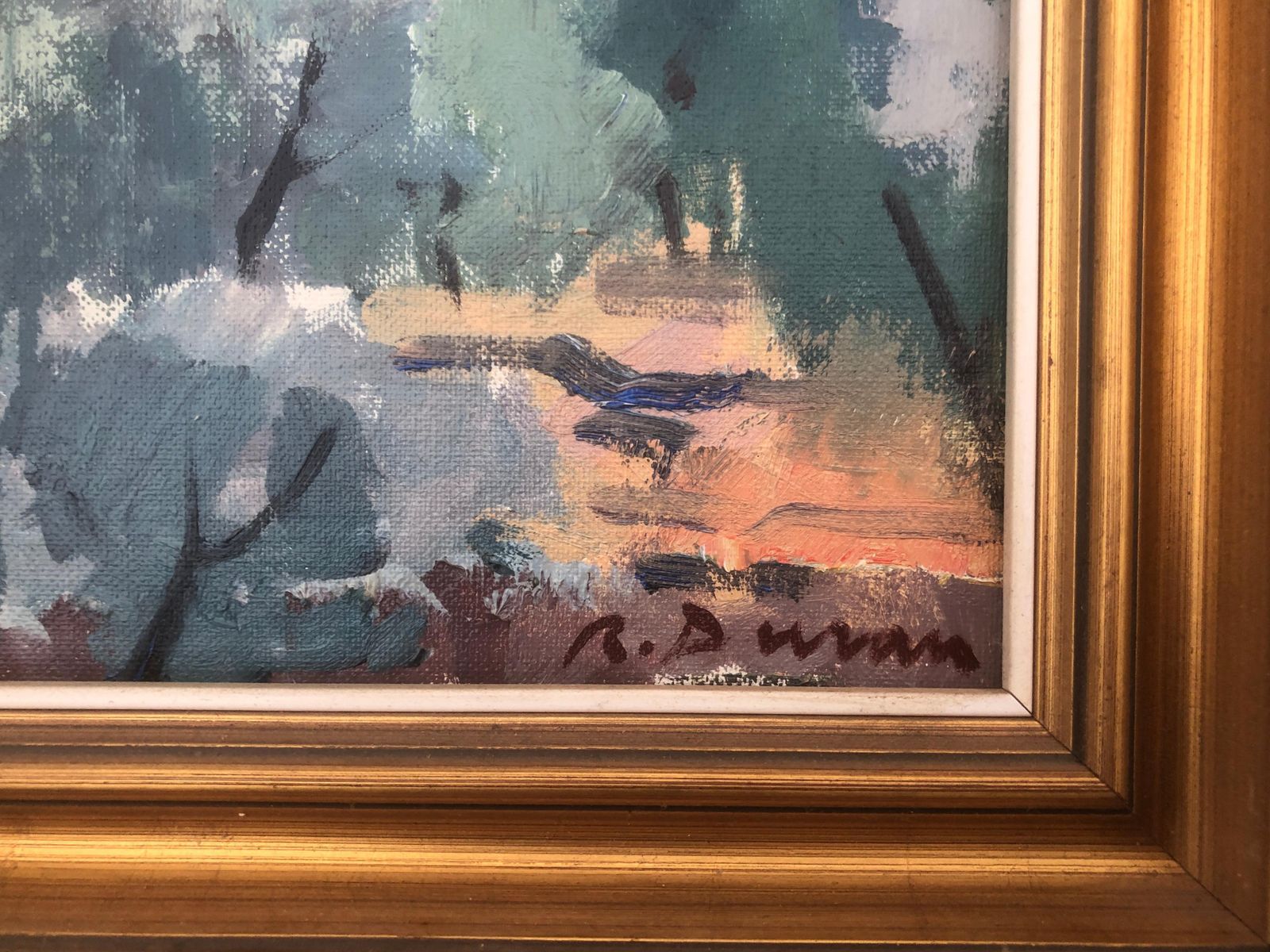 Rafael Duran Benet Cadaques Spain Oil Painting Spanish Mediterranean Seascape C.1990 photo for sale