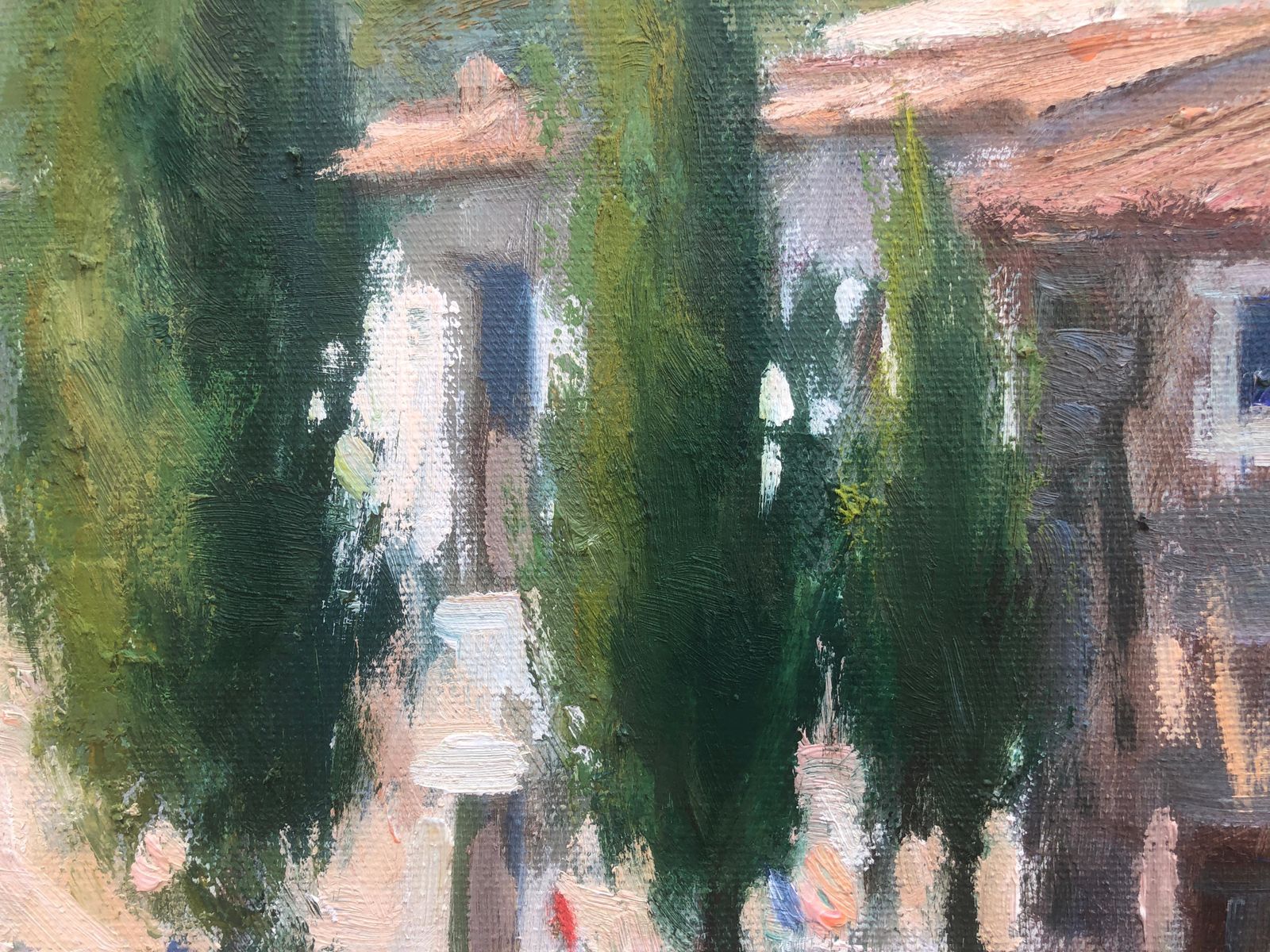 Francisco Carbonell Massabe Mediterranean Port Landscape Boats Reflections Spanish Coastal Oil Canvas C.1995 photo 650.0