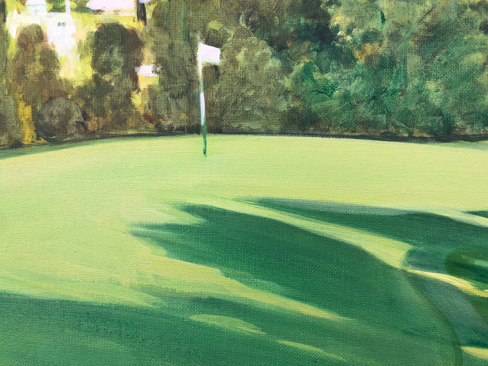 Isidoro Lazaro La Quinta Golf Marbella Spain Oil On Canvas Painting Spanish Landscape C.2000 photo Art