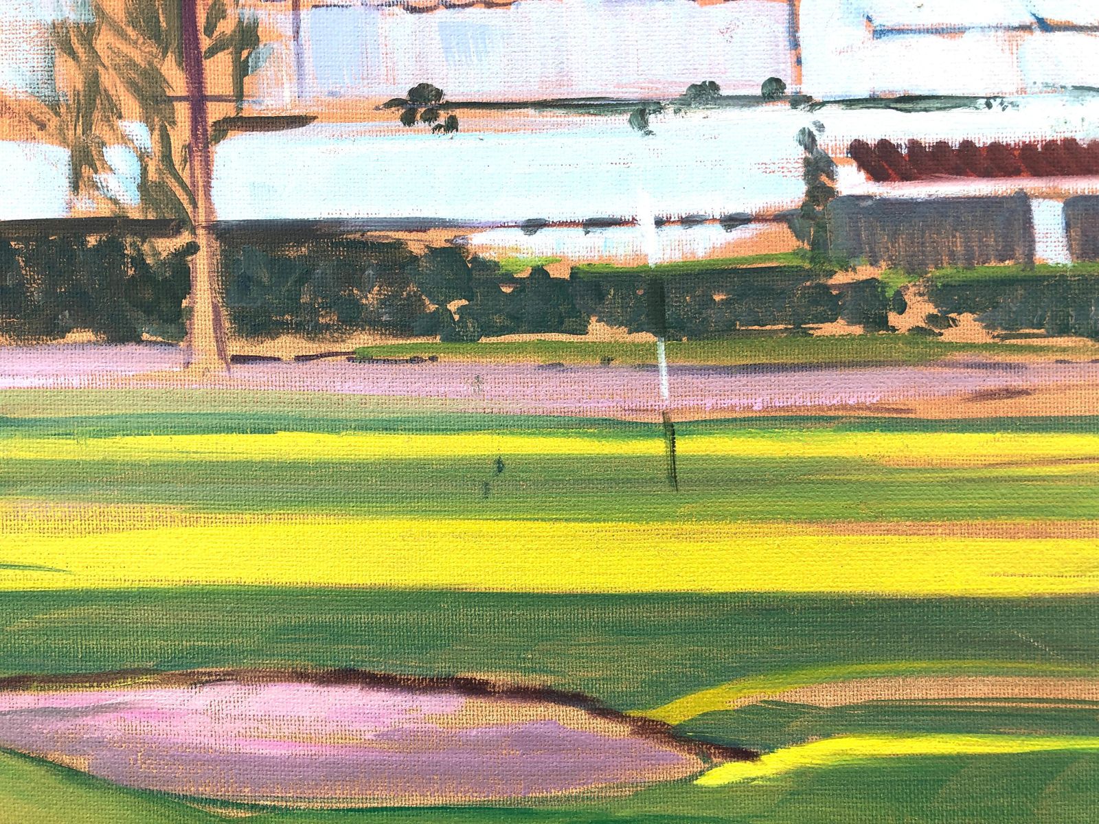 Isidoro Lazaro La Quinta Golf Marbella Spain Oil On Canvas Painting Spanish Landscape C.2000 photo Art