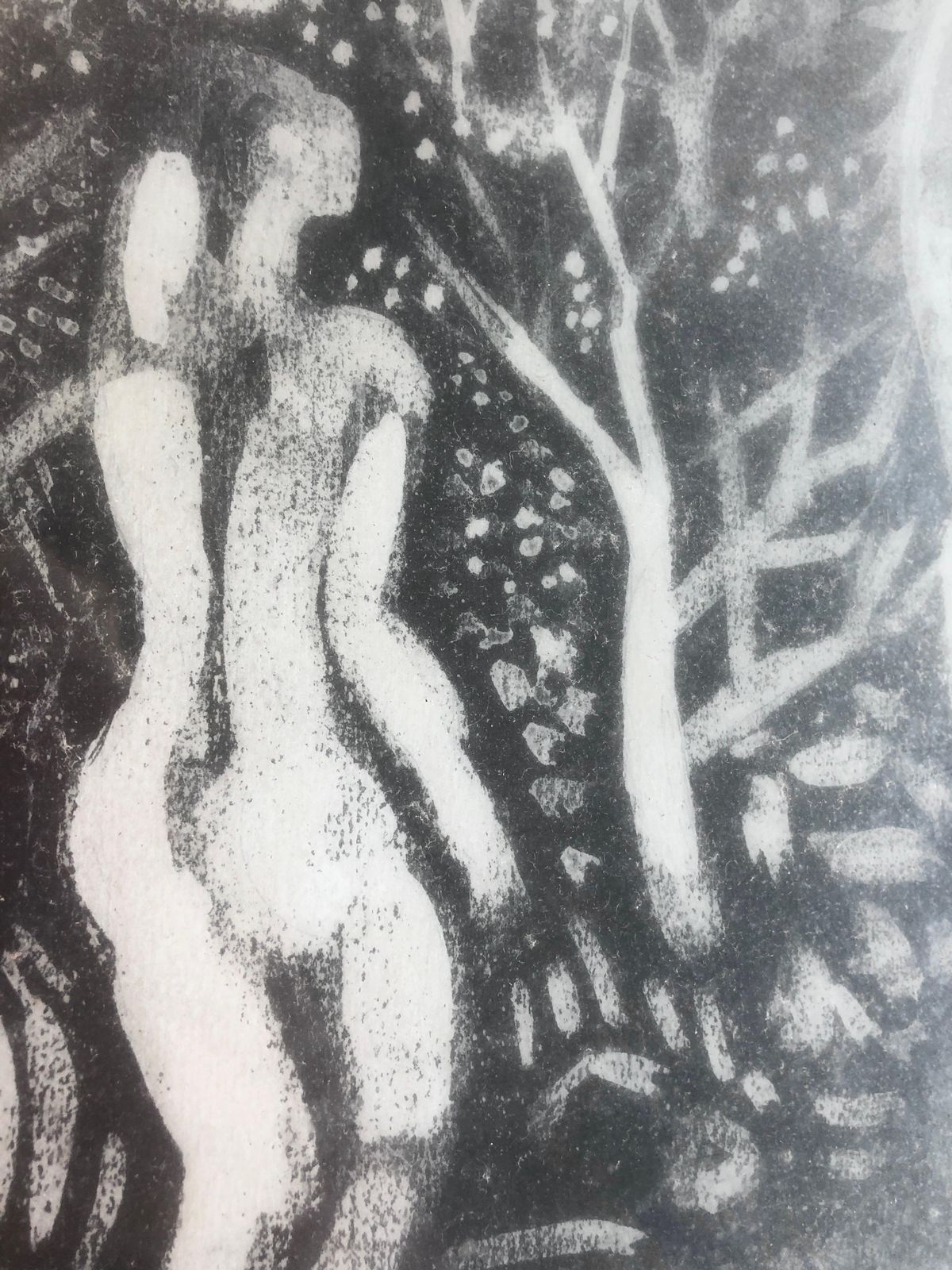 Rafael Duran Benet Dreamlike Surrealist Landscape Nude Figures White Horse Symbolic Mediterranean 1976 photo buy