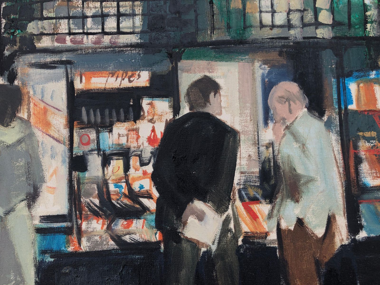 Antoni Vives Fierro Clarges Street Londen Olieverf Op Doek Stadsgezicht Engeland 1976 photo Kunst
