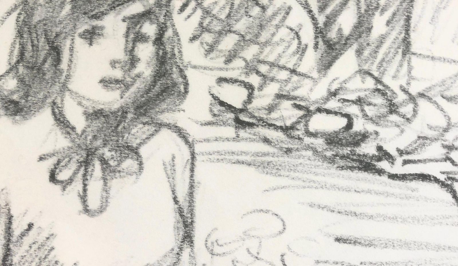 Casimir Martinez Tarrasso Spanish Modernist Female Figure Drawing Catalan Post Impressionist Pencil Work C.1975 photo vinterior