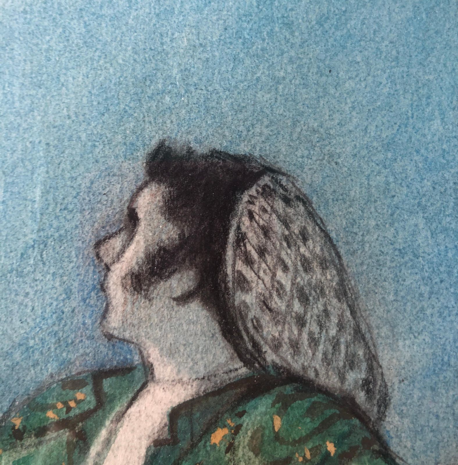 Alfredo Opisso Spanish Flamenco Dancer Guitarist Scene Pastel Drawing Mid Century Barcelona 1960s photo buy
