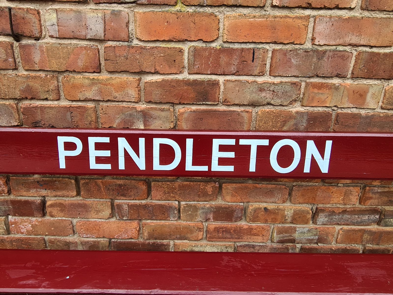 A Lovely Late 19th Or Early 20th Century Railway Station Bench  Pendleton photo for sale