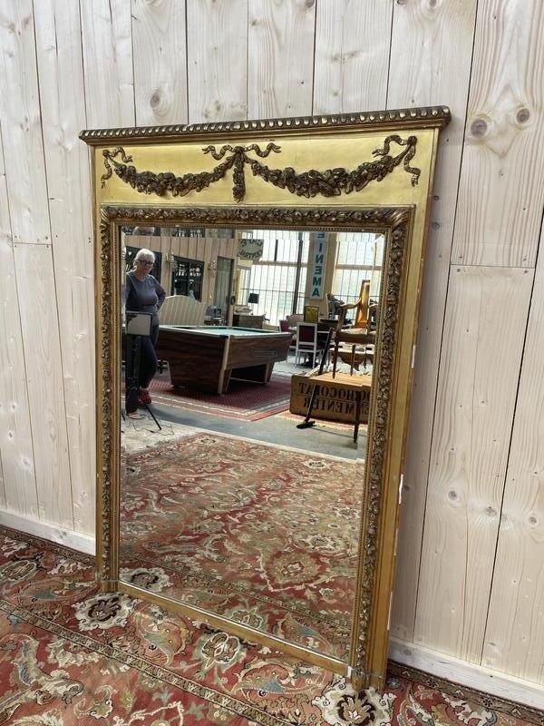 Miroir   Trumeau Style Louis XVI époque  Napoléon III photo 790.0