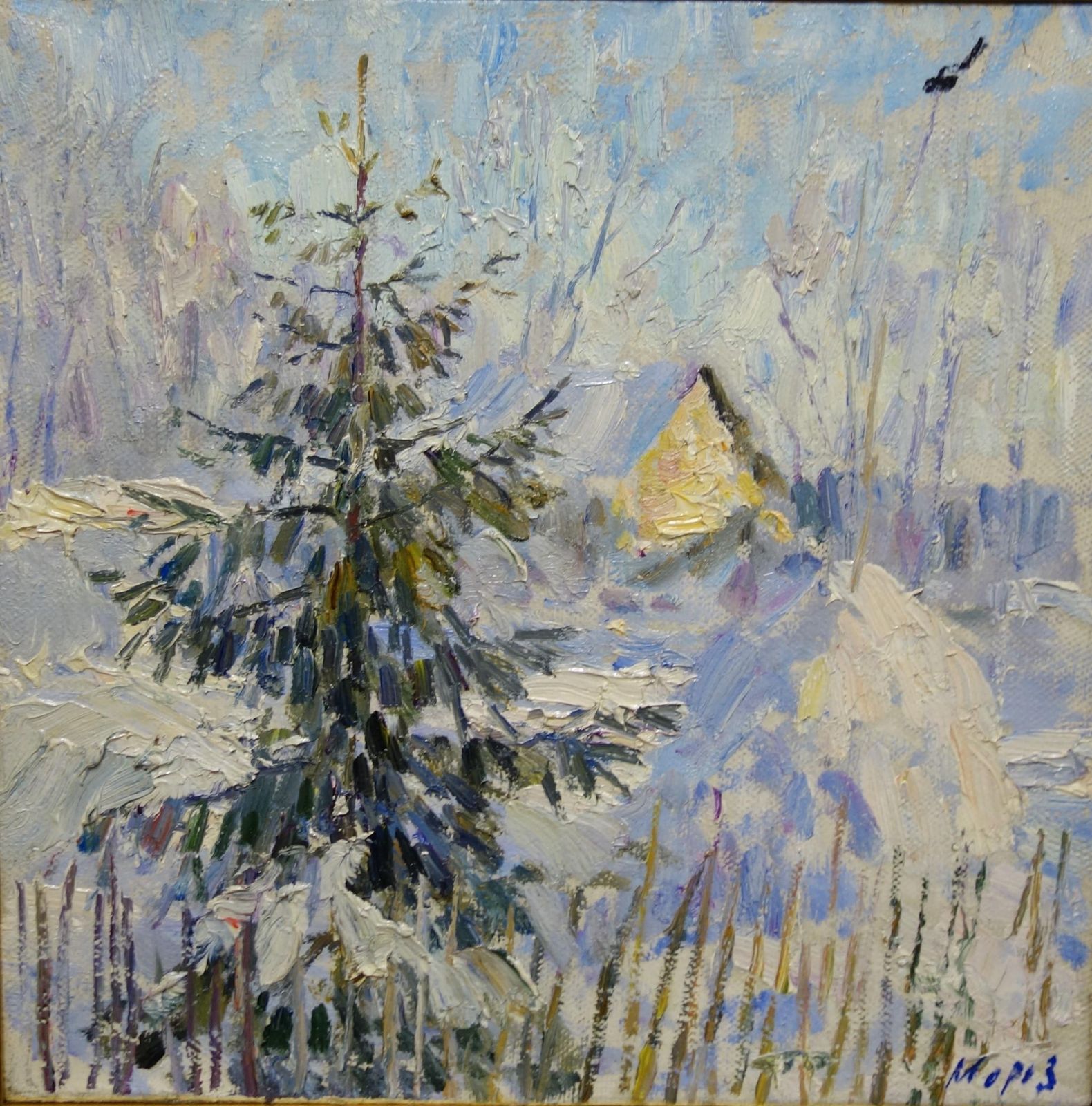 Georgij Morozwinter , First Sun , Snow   Oil  Cm. 44 X 44 20002000