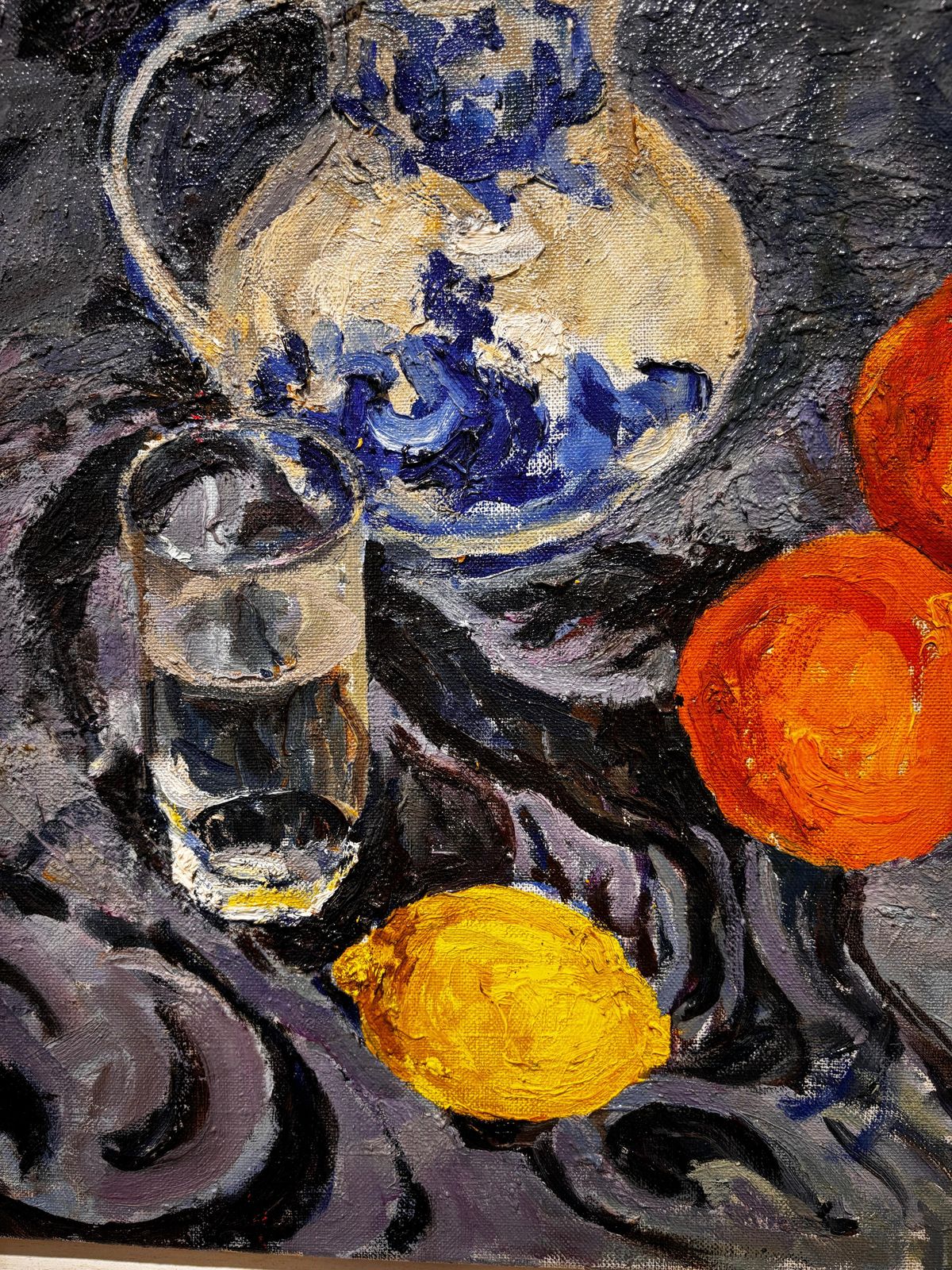 Maya Kopitzevastill Life With Lemon And Oranges   Oil, Cm. 50 X 47, 19901990 photo buy