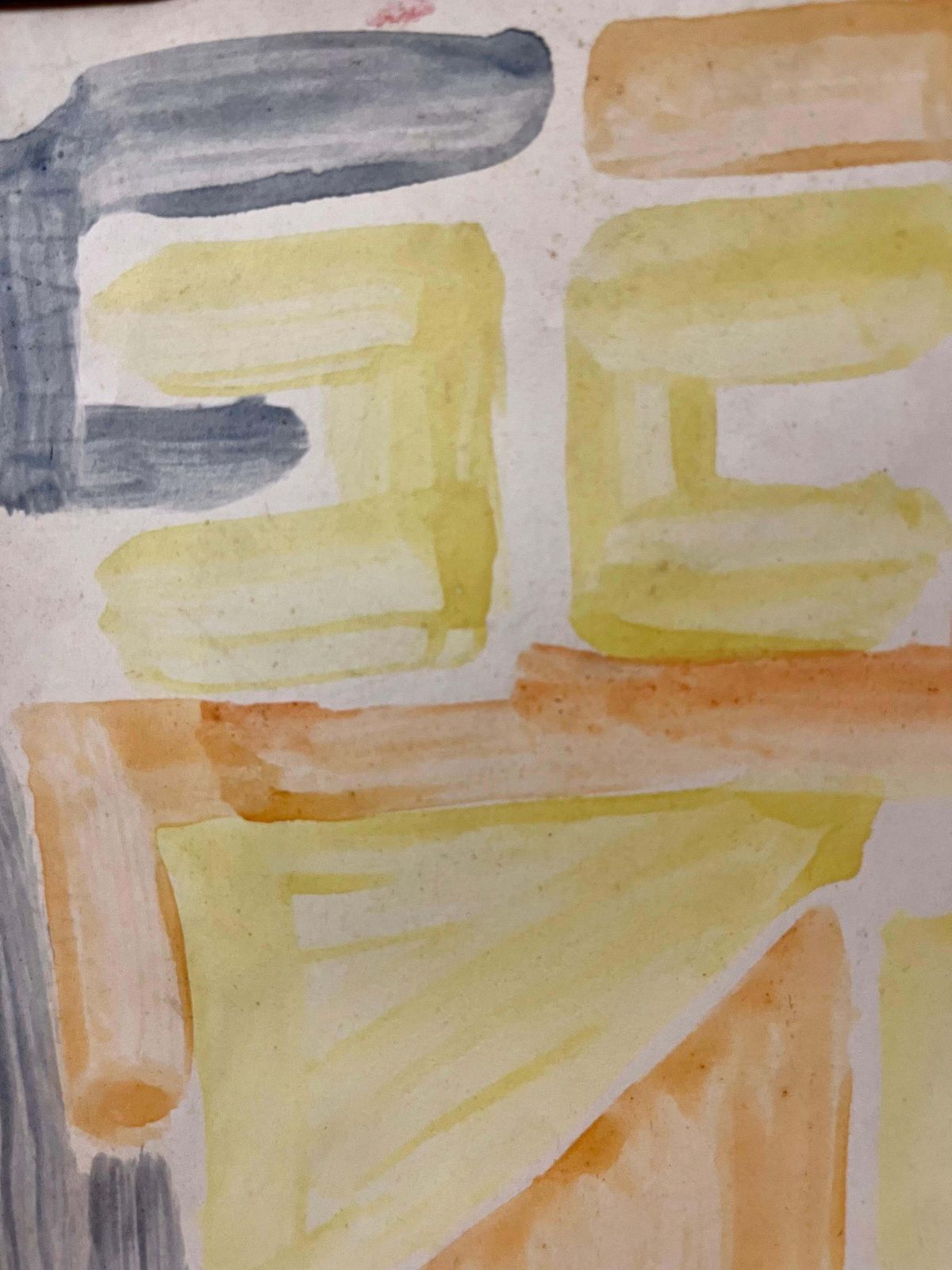 Edgardo Corbelli"Chromatic Research And Movement"Abstract, Yellow , Orange, Cm. 24 X 33 19541954 photo for sale