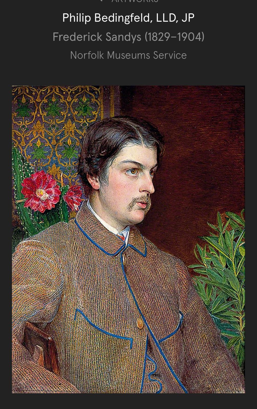 Frederick Sandys" Studio Per Ritratto Di Philip Bedingfeld" 1870 Ca Cm. 25 X 36 1870 photo buy