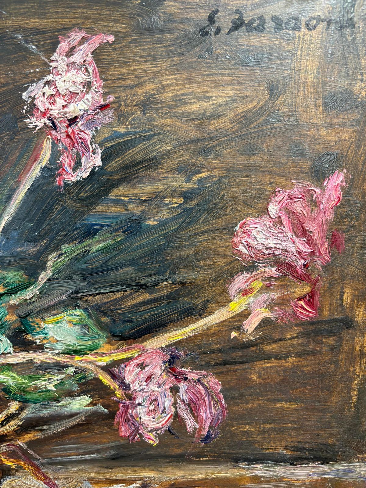 photo for sale Enzo Faraoni"Naturamorta Con Fiori " Cm. 70 X 52 Olio Su Tavola Di Legno  1970 Ca1970