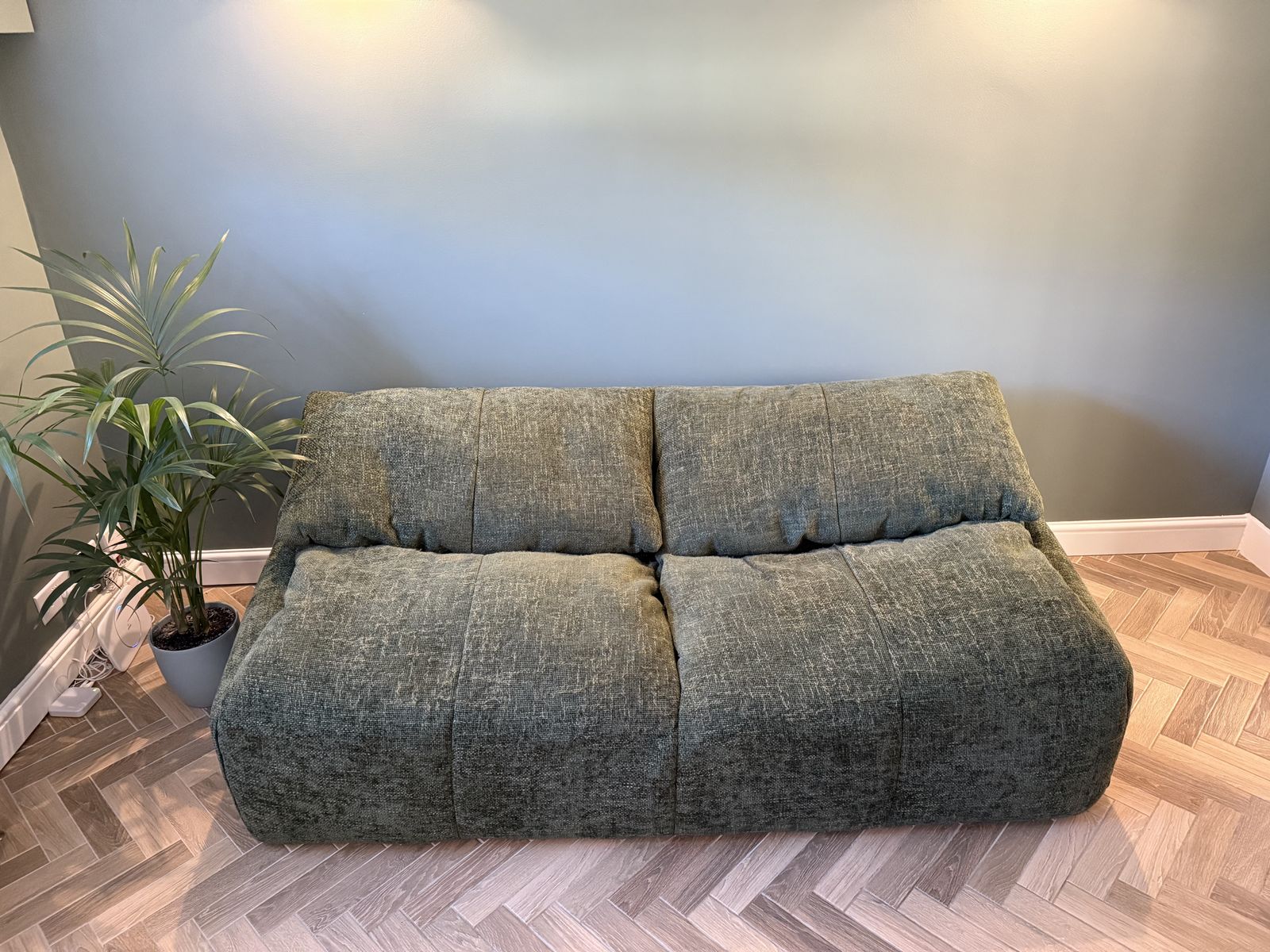 Vintage Green Plumy Two Seater Sofa By Ligne Roset By Annie Hiéronimus