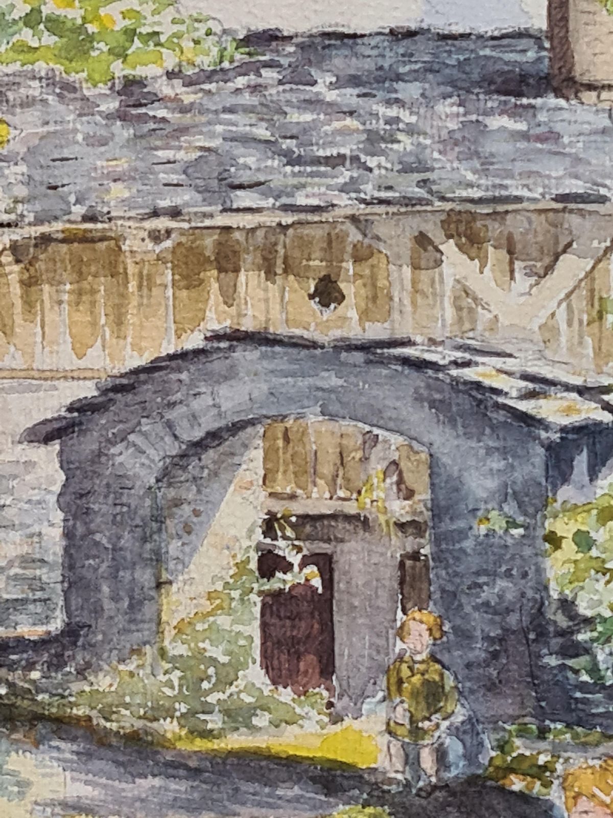 Henri Clamen1930s French Impressionist Watercolour Of Children In An Idyllic Country Scene photo buy