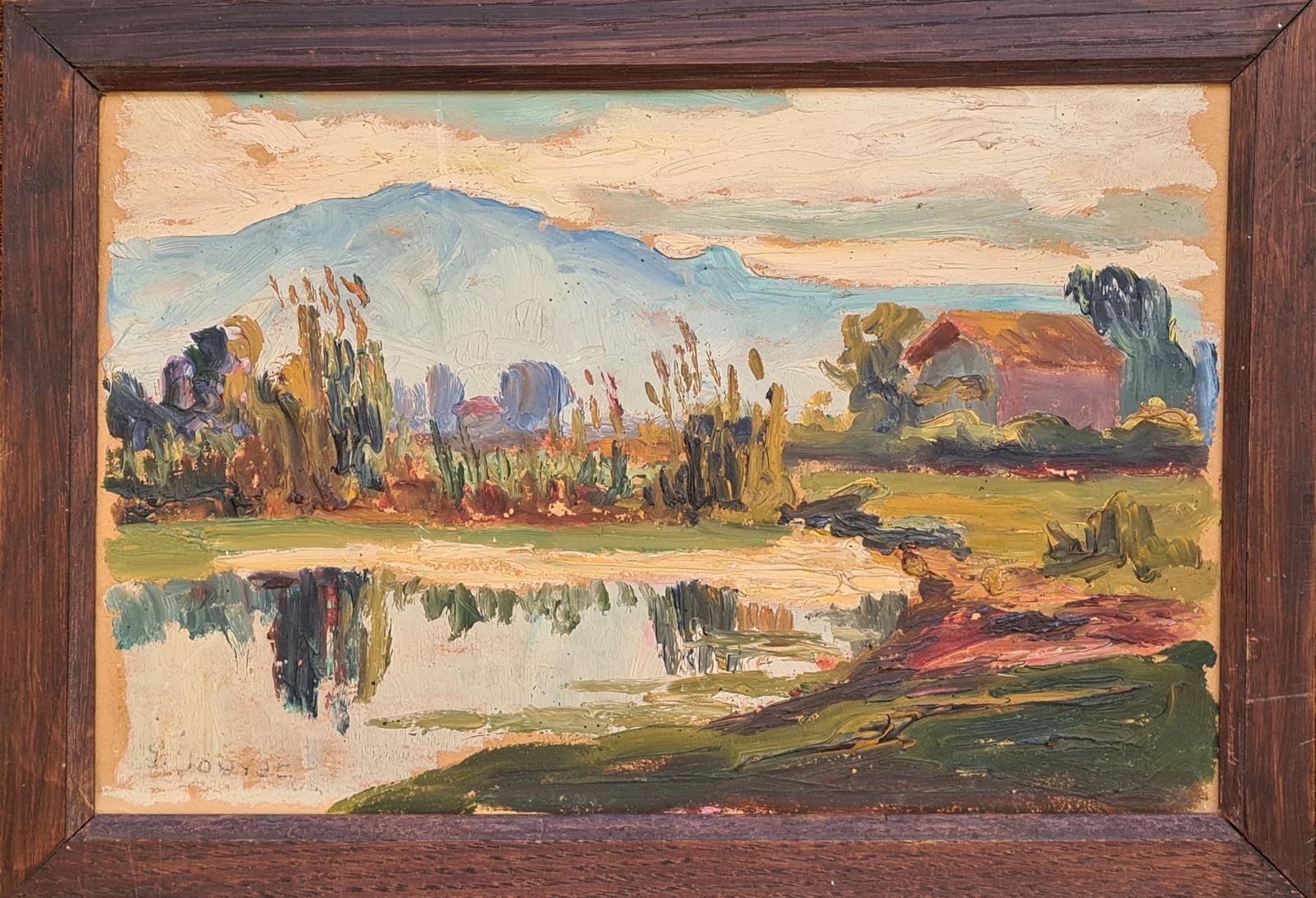 G Jouyetbarbizon School Landscape, Le Moucherotte. Oil. photo furniture