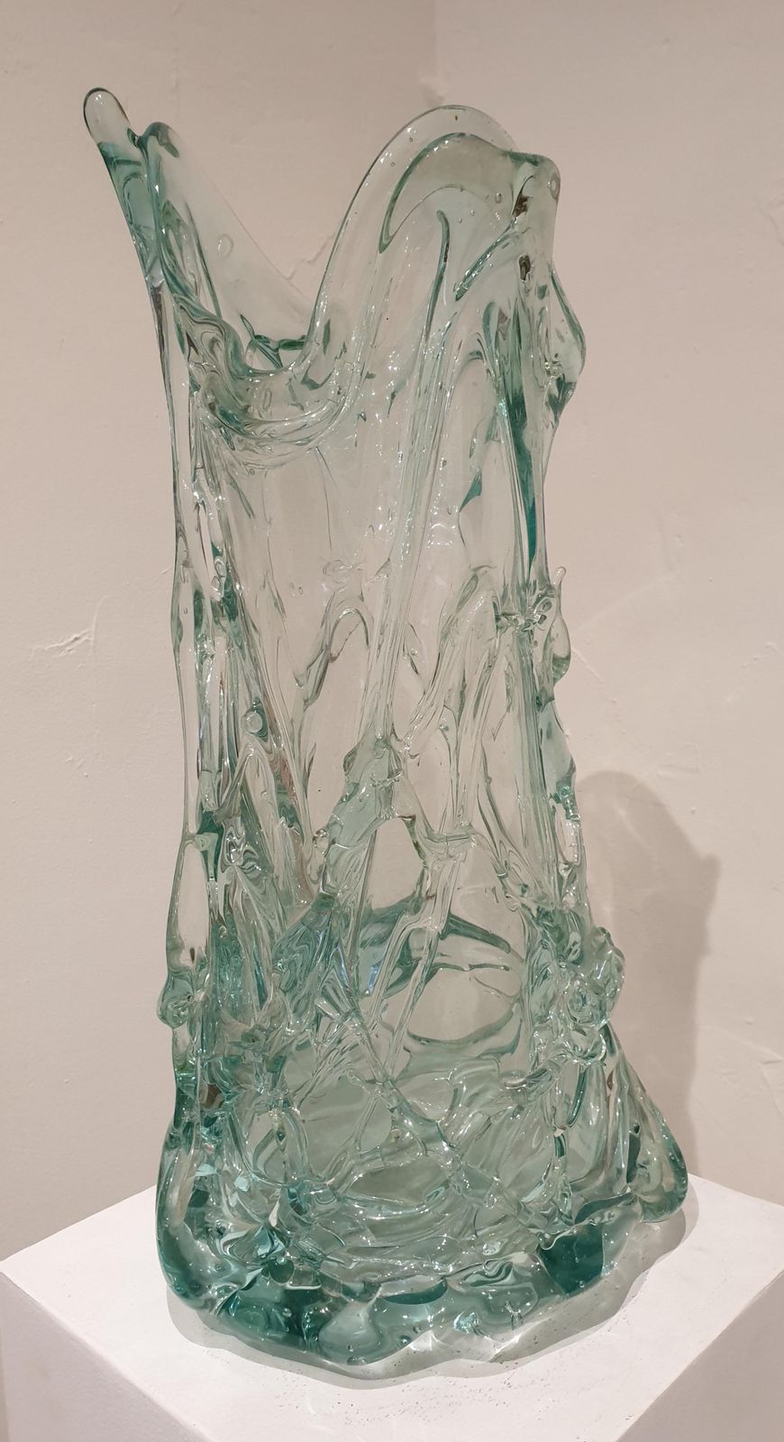 Olivier Guislarge Pair Of Signed Murano Glass Vases.Late 20th Century photo vinterior