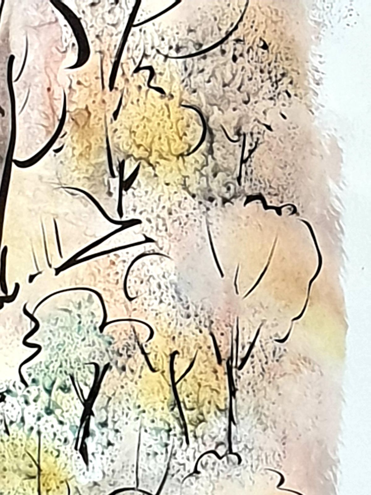 André Pierardfauvist Watercolour And Gouache On Paper, 'Through The Forest Glade'.1970s photo buy