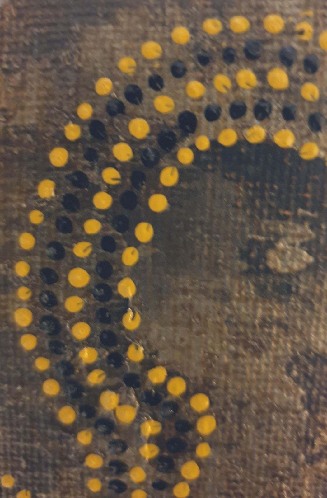 Menno Moddermancontemporary Aboriginal Inspired Abstract. Acrylic On Linen On Card.2020 photo for sale