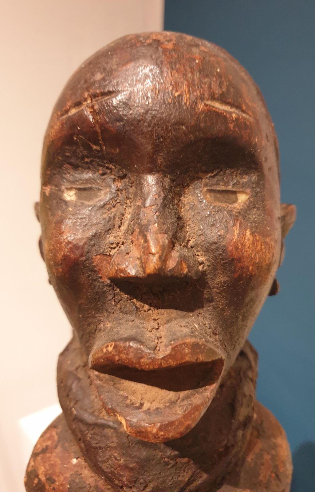 Songye Craftsmenstatue Songye, Kneeling Male Figure, Democratic Republic Of Congo photo Art