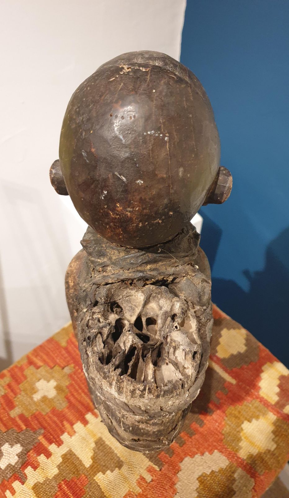 Songye Craftsmenstatue Songye, Kneeling Male Figure, Democratic Republic Of Congo photo buy