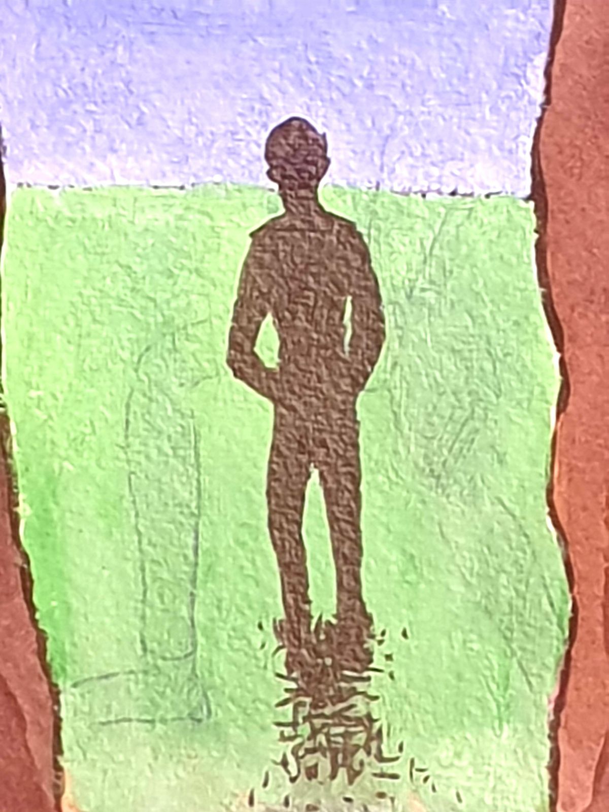Derek Carruthers Surrealist Gouache On Paper, 'Threshold Or Pagans'.2012 photo 502.0