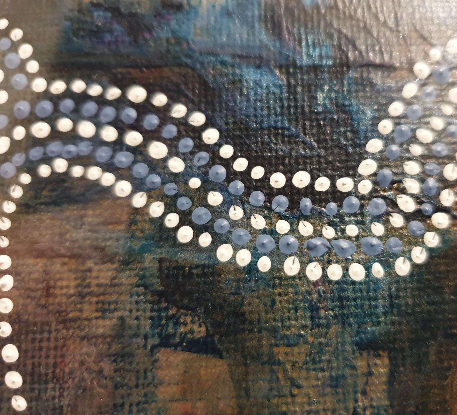 photo furniture Menno Moddermancontemporary Aboriginal Inspired Abstract. Acrylic On Linen On Card.2020
