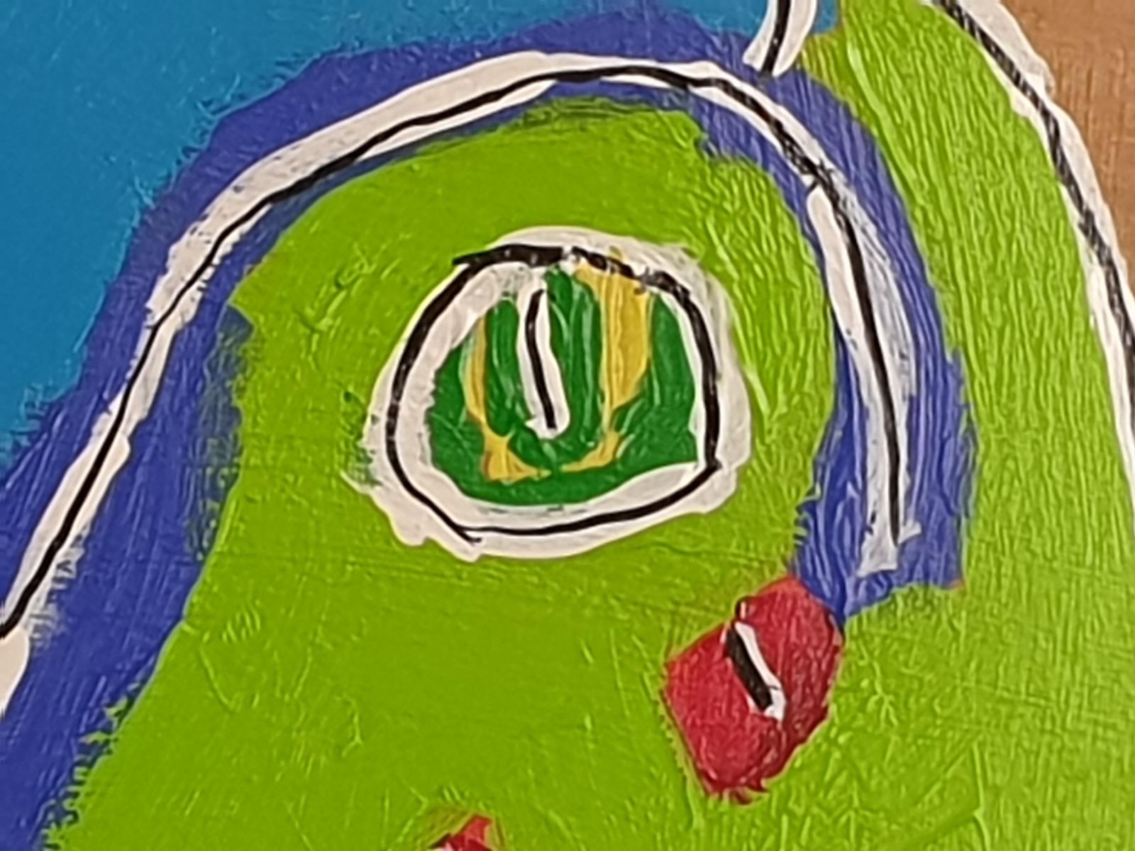 photo furniture Gillianwhiskers The Kitten. Contemporary Expressionist Oil On Board.