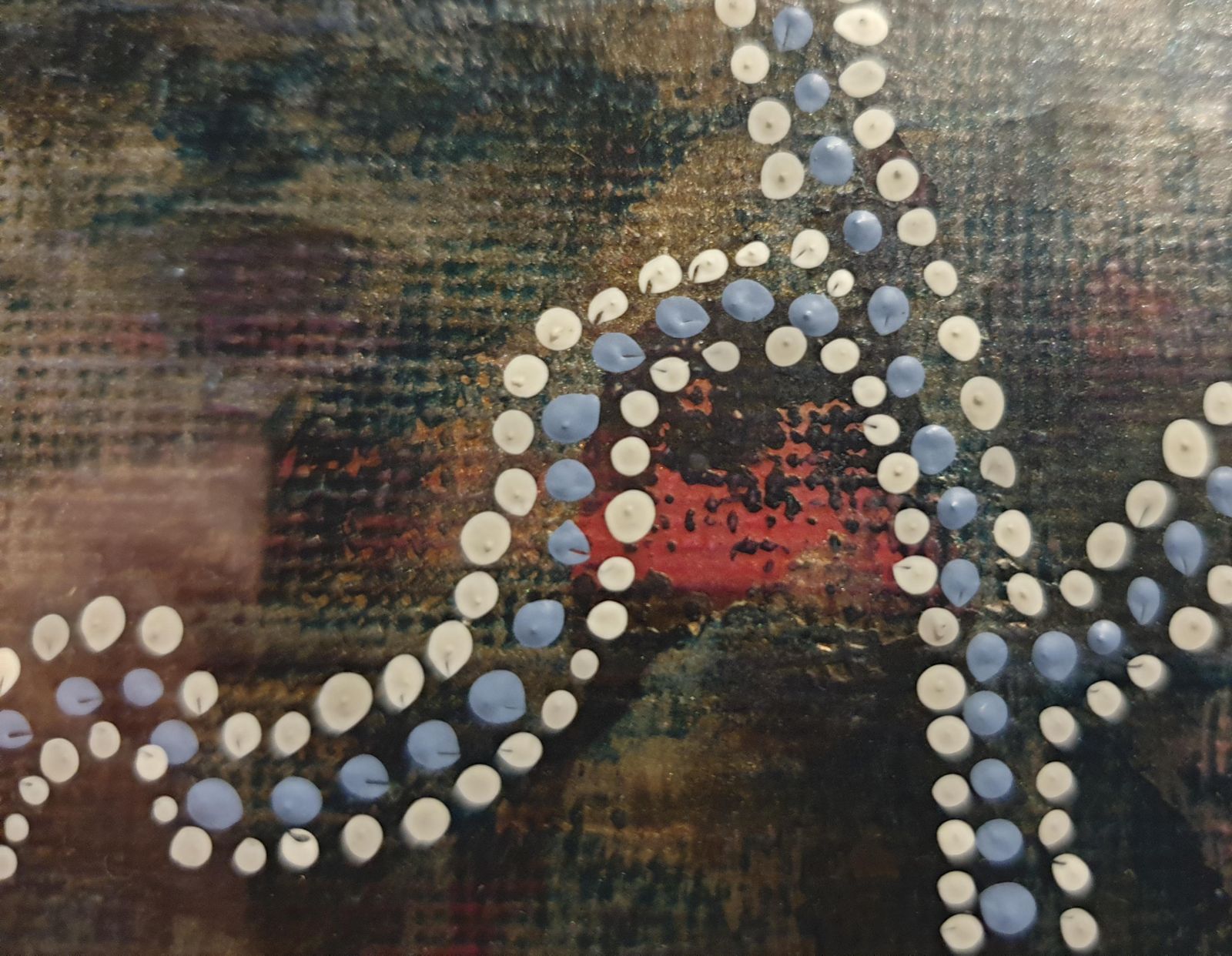 photo for sale Menno Moddermancontemporary Aboriginal Inspired Abstract. Acrylic On Linen On Card.2020
