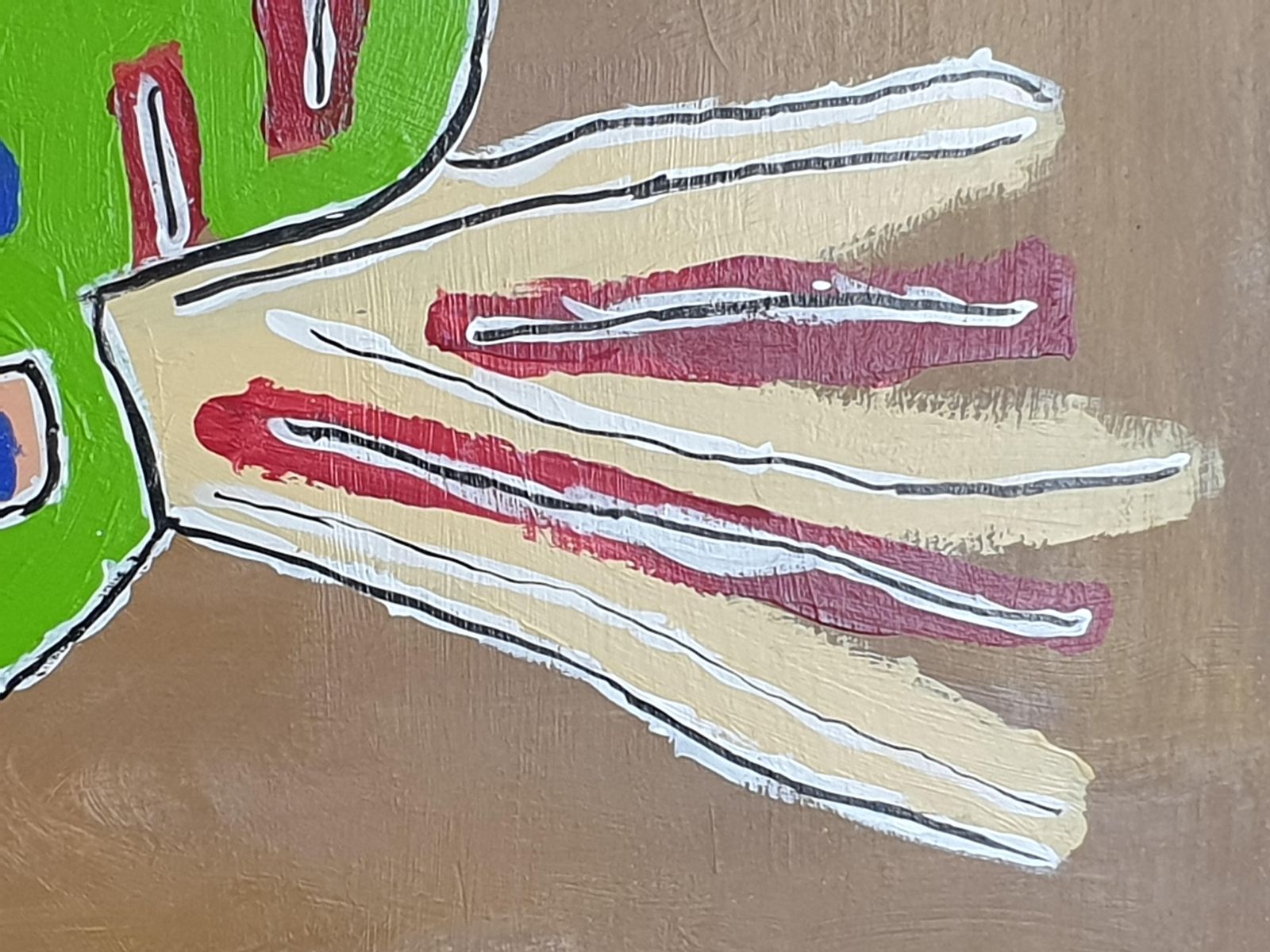 Art Gillianwhiskers The Kitten. Contemporary Expressionist Oil On Board. photo