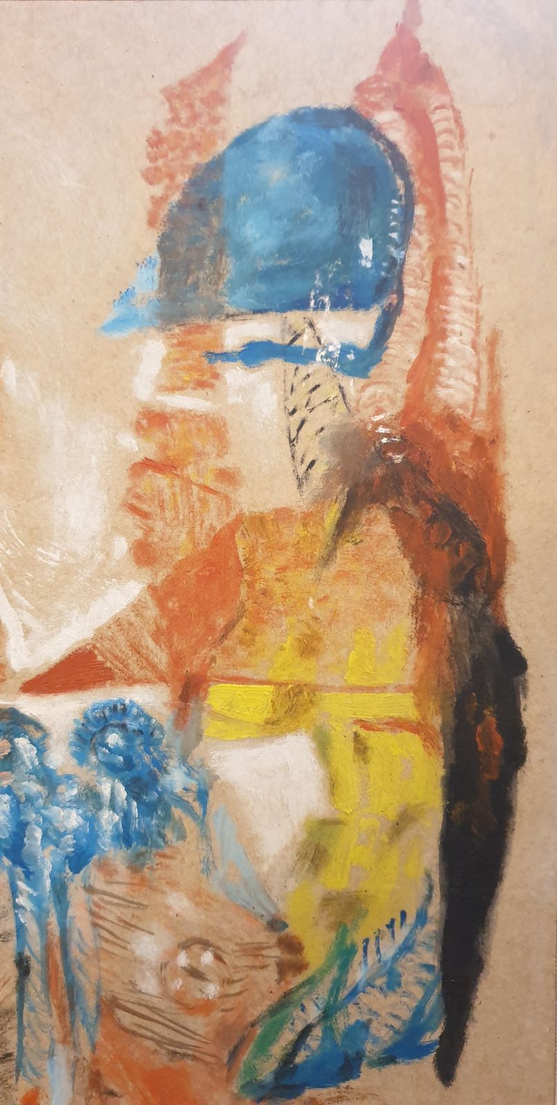 L Marianila Serenissima, Mid Century Acrylic On Board, Venetian Gondolas.1970s photo Art