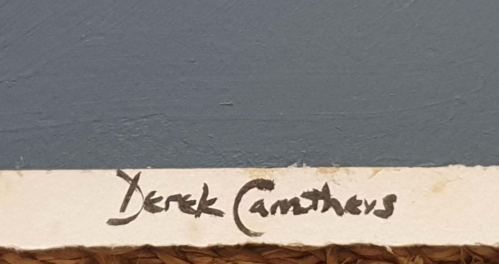 photo for sale Derek Carruthers  Colourful Contemporary Surrealist Acrylic Painting On Paper.2004