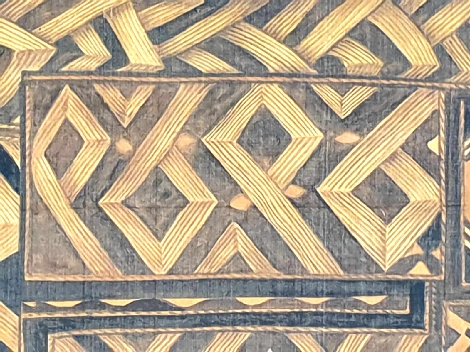 La Roche Laffitte Painting Of An Antique Caucasian 'Kuba' Tribal Item, Watercolour On Silk photo vinterior