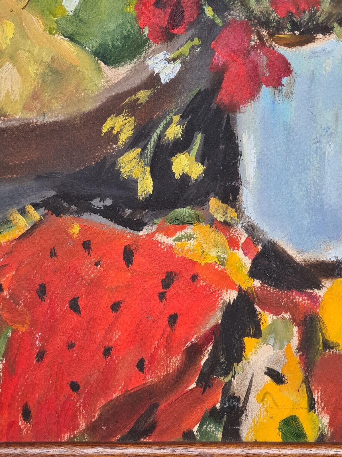 Bill Browncolourful Still Life With Fruit And Flowers, 'Nature Mort, Fruits Et Fleurs'1991 photo buy