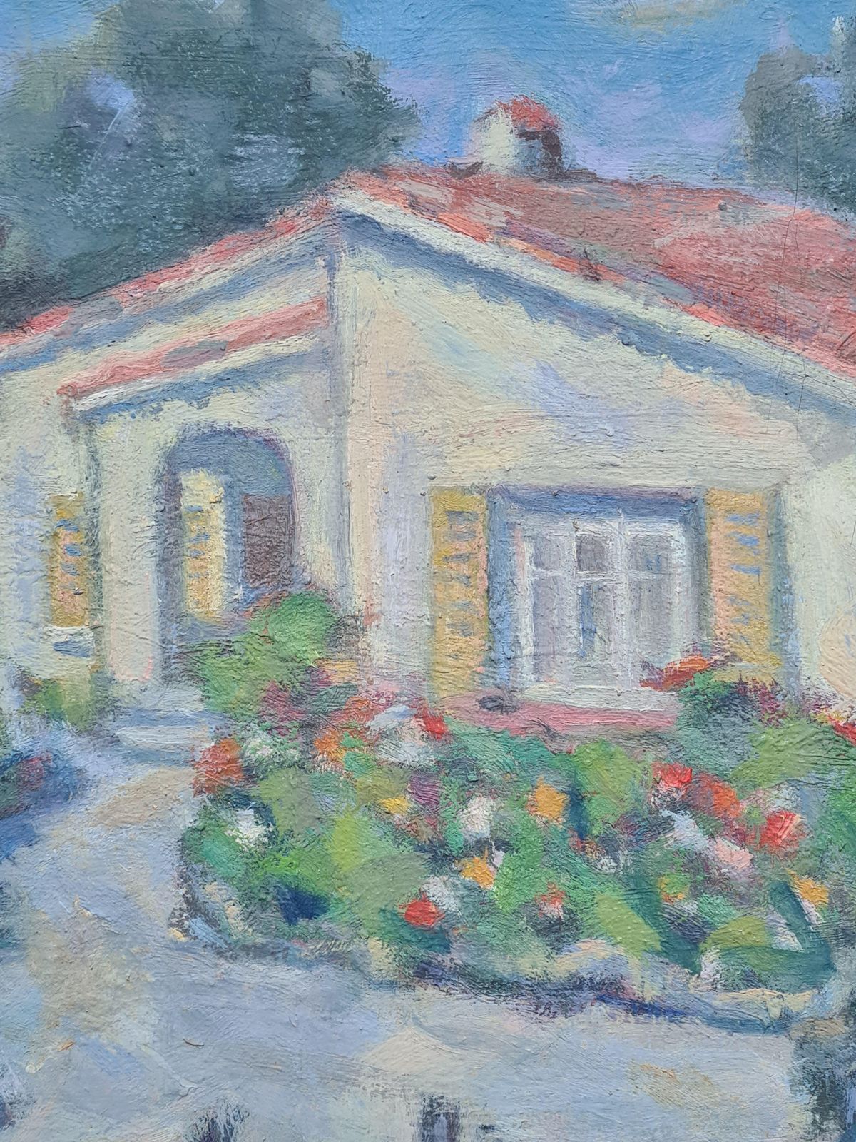 Paul Hercule Hoggimpressionist View Of A Villa In The South Of France, L'olivette, Juan Les Pins photo buy