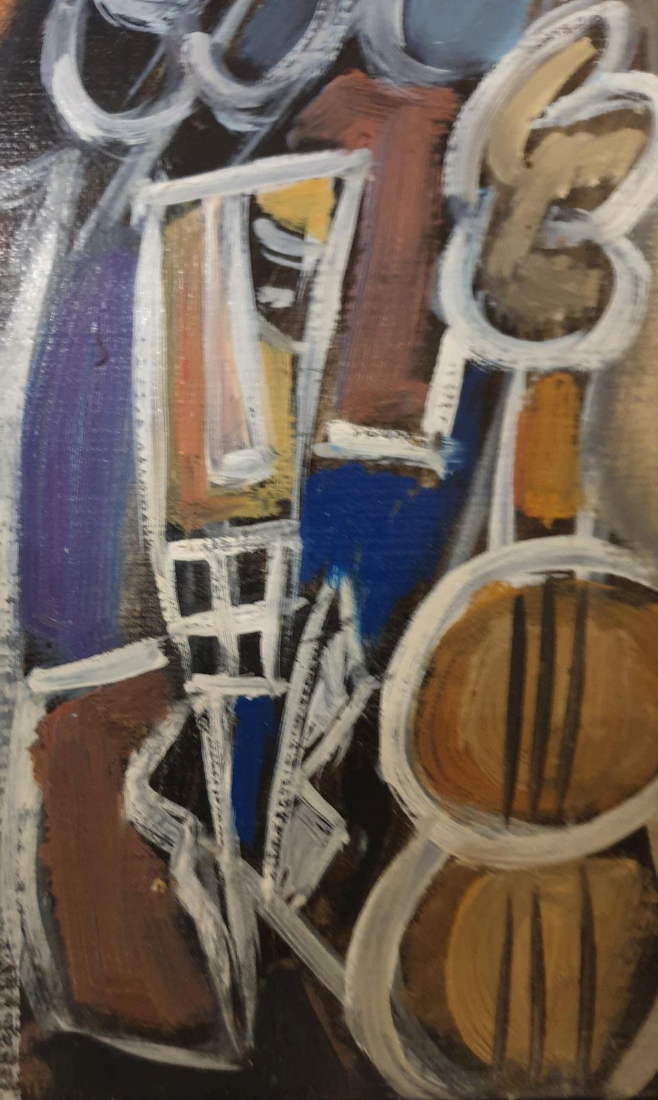 Thierry Miramonlate 20th Century French Abstract Expressionist Acrylic On Board. 'Jazz Night'.1990s photo 893.0