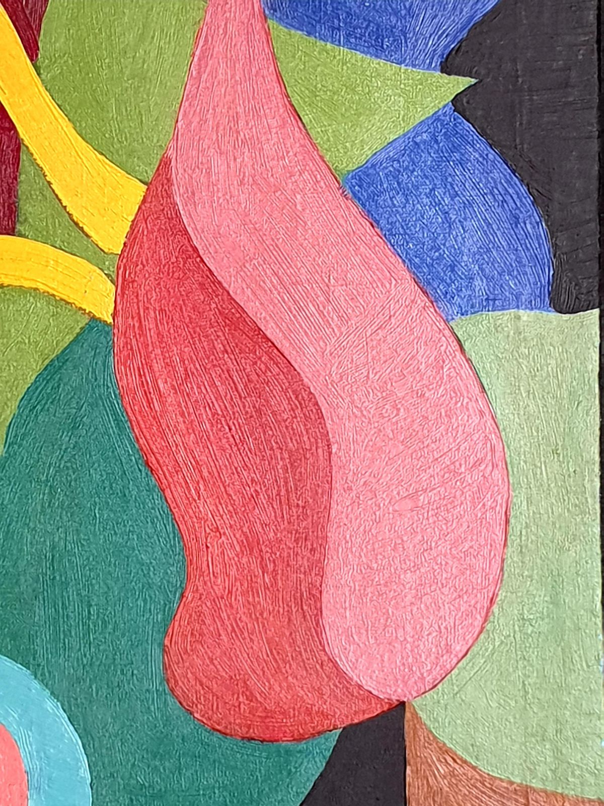 Yuri Vassilievich Titovlate 20th Century Abstract Oil On Canvas " Flowers ". 1975 photo 1446.0