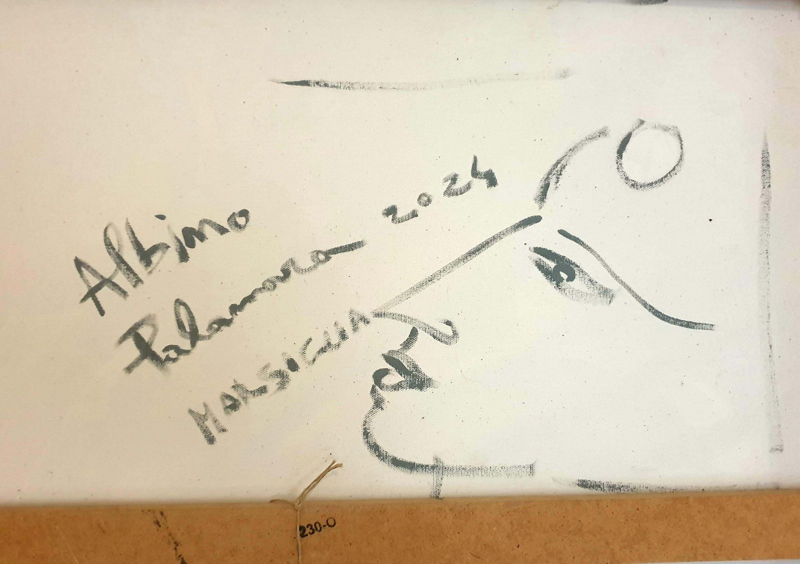 photo buy Albino Palamaraitalian Abstract Expressionist Acrylic On Canvas. 'Agrandissement Cellulaire'.2024