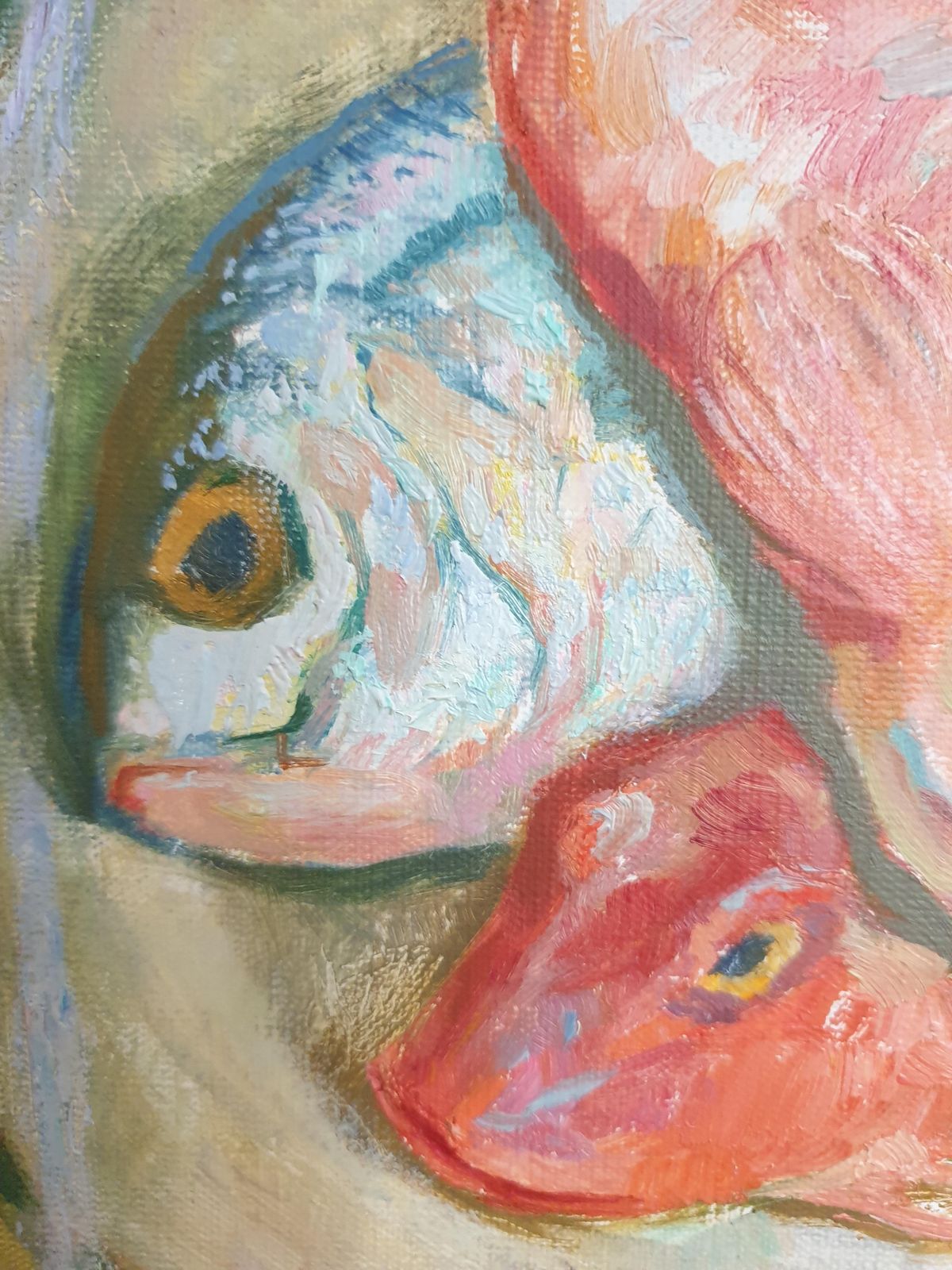 photo for sale Maurice Delavier'naughty Pusscats!'. Hommage To Matisse, Oil On Canvas.1982