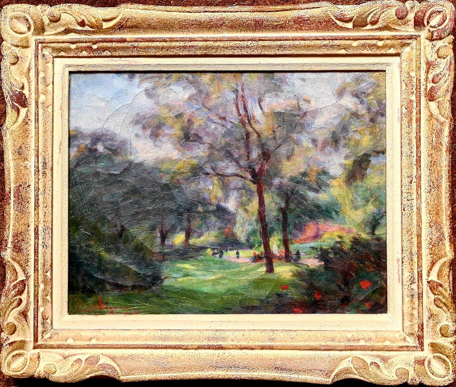 Lucien Mignonfrench Impressionist, A Clearing In The Woods, Close Circle Pierre August Renoir1935