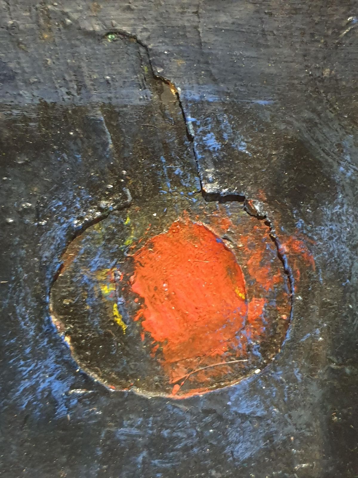 Unknown'monogrammes'. French Mid Century Abstract Expressionist. Oil On Canvas.1960s photo vinterior