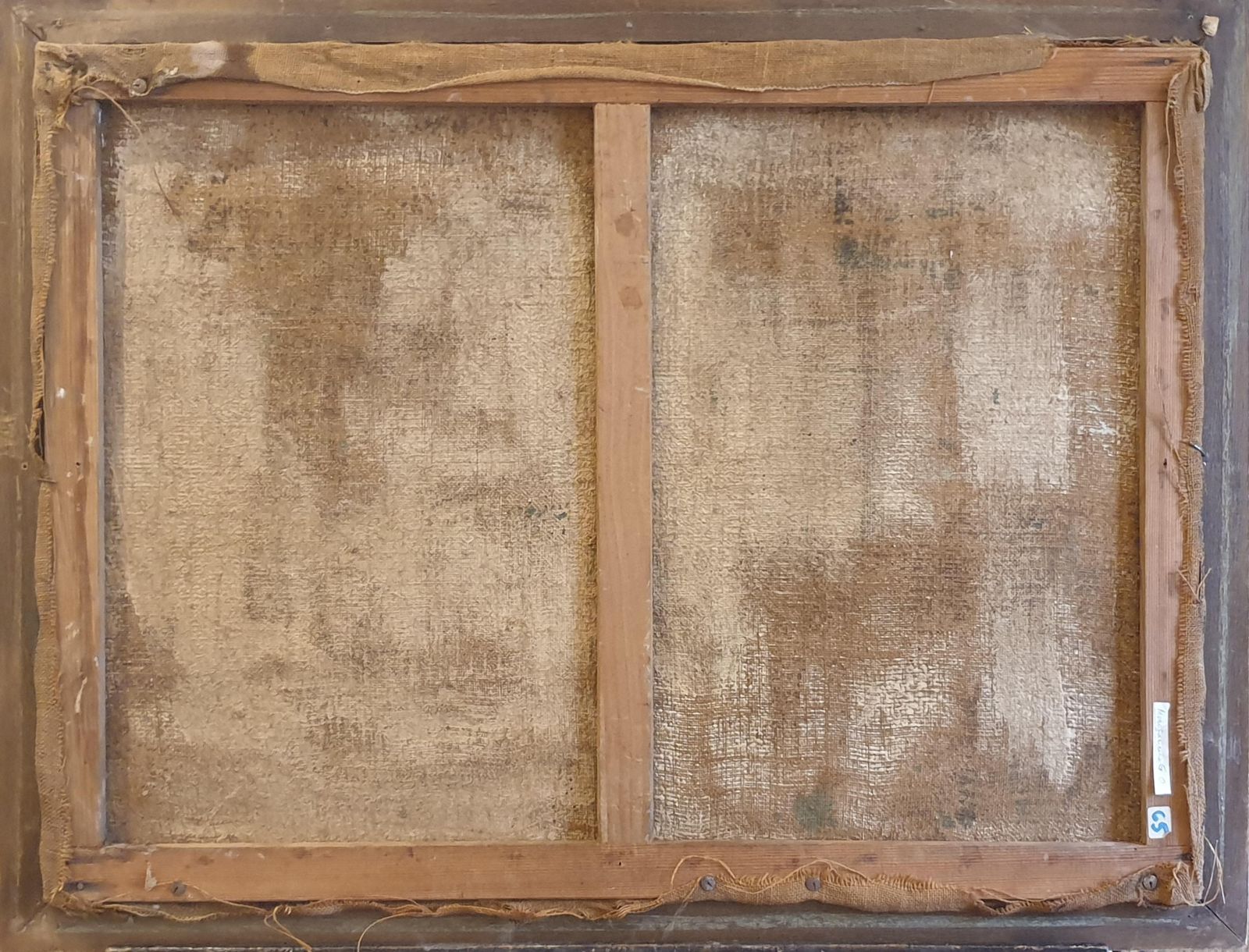 photo vintage Unknown'monogrammes'. French Mid Century Abstract Expressionist. Oil On Canvas.1960s