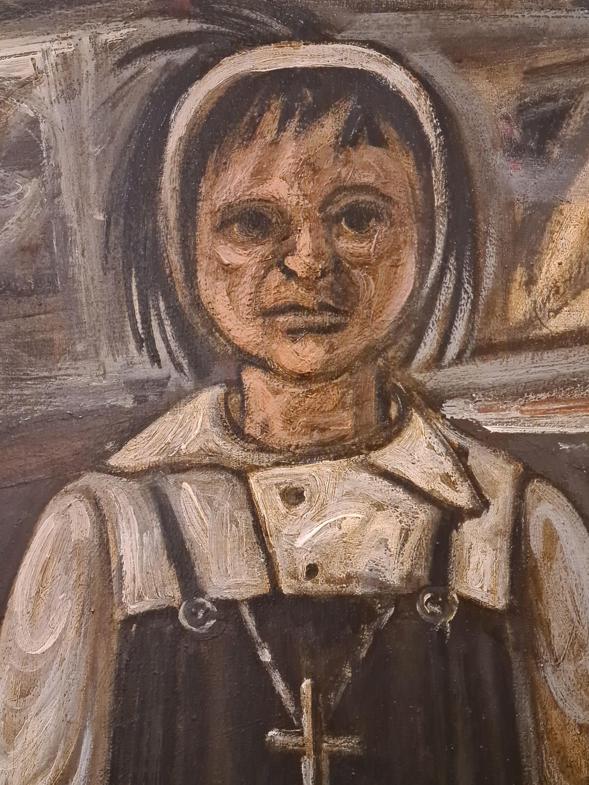 Stuart Mackenzie'her', A Large Glasgow School Oil Painting Portrait On Canvas.1990s photo for sale