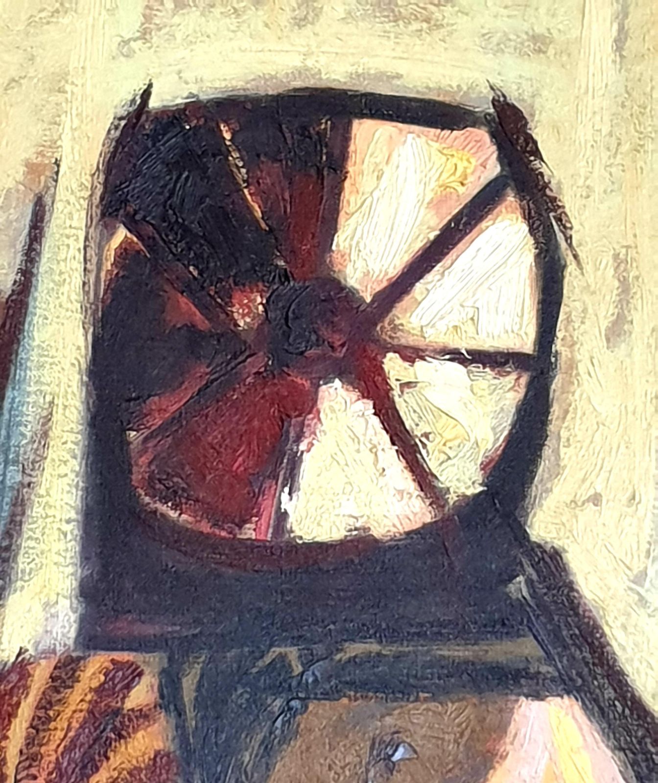 Eric Verhallarge Mid Century Abstract Expressionist Oil On Canvas, Circle Of Bernard Buffet1965 photo buy