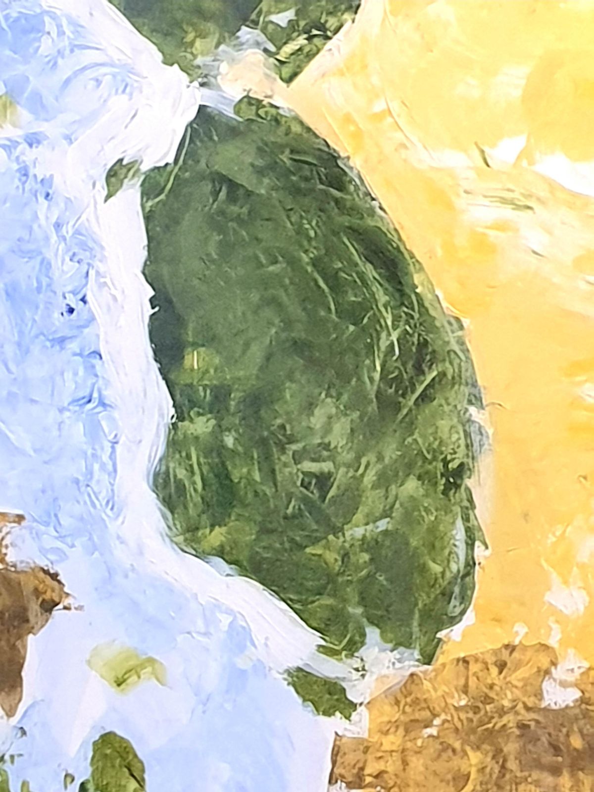 Christian Manoury Contemporary Abstract Expressionist Acrylic On Paper, 'Hommage To Debussy'.2024 photo for sale