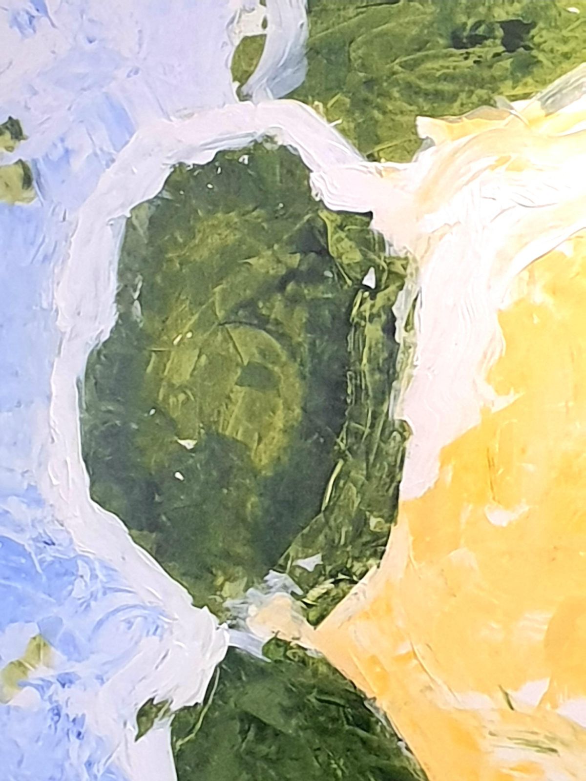 Christian Manoury Contemporary Abstract Expressionist Acrylic On Paper, 'Hommage To Debussy'.2024 photo Art