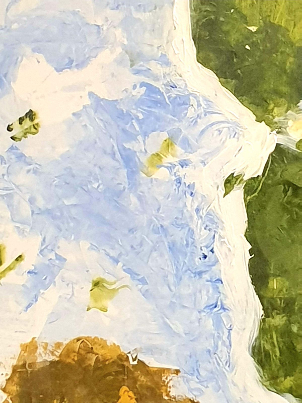 Christian Manoury Contemporary Abstract Expressionist Acrylic On Paper, 'Hommage To Debussy'.2024 photo vintage