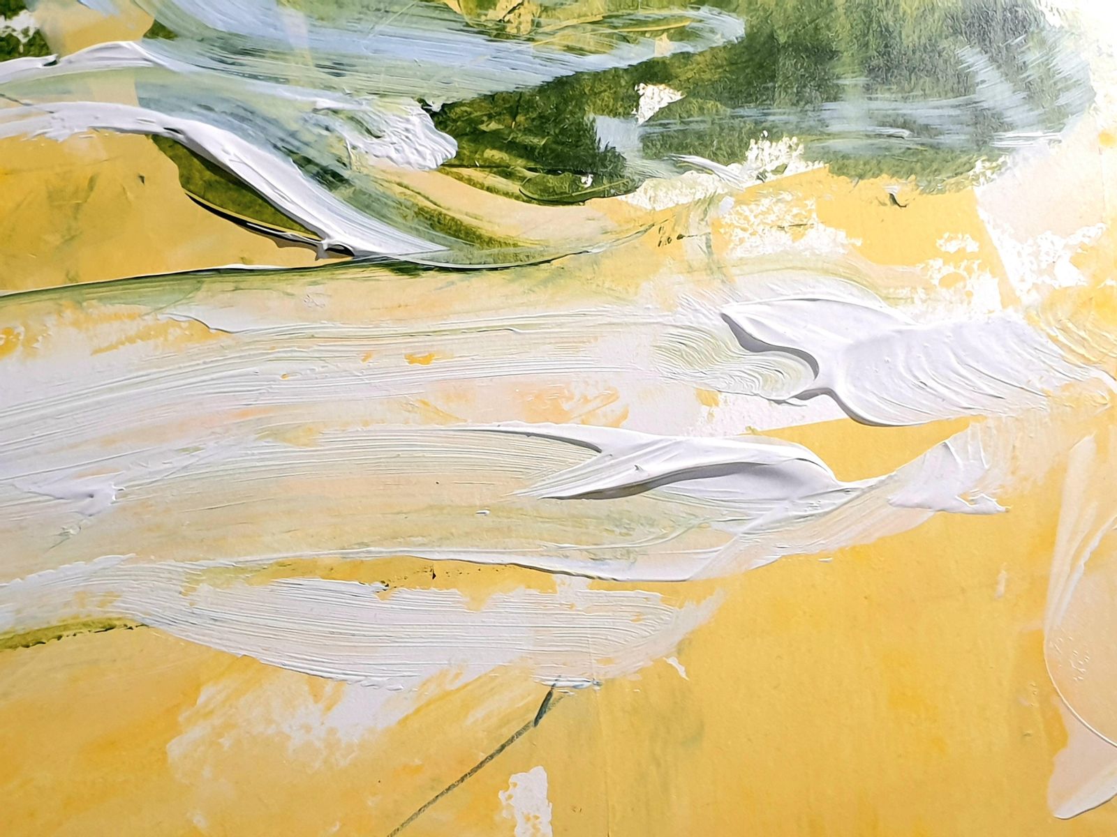 photo buy Christian Manoury Contemporary Abstract Expressionist Acrylic On Paper, 'Hommage To Debussy'.2024